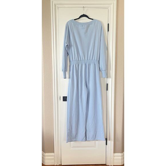 Light Blue Romper Jumpsuit Size Large - Picture 7 of 9